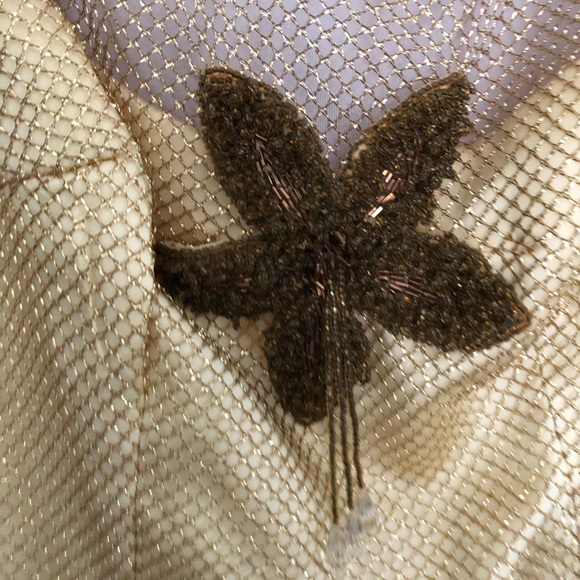 Handmade vintage Gold dress - Picture 6 of 12